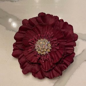 🍁 2/$15* Maroon Tieks Flower